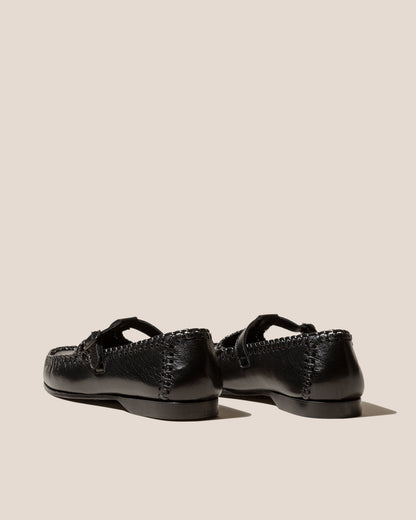 ALCOVER SUPPLE SHINY - Braided Seams T-bar Loafer | Hereu outlet