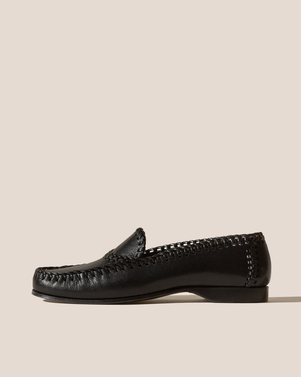 SASTRE SUPPLE SHINY - Braided Seams Slip-On Loafer | Hereu for sale