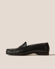 SASTRE SUPPLE SHINY - Braided Seams Slip-On Loafer | Hereu for sale