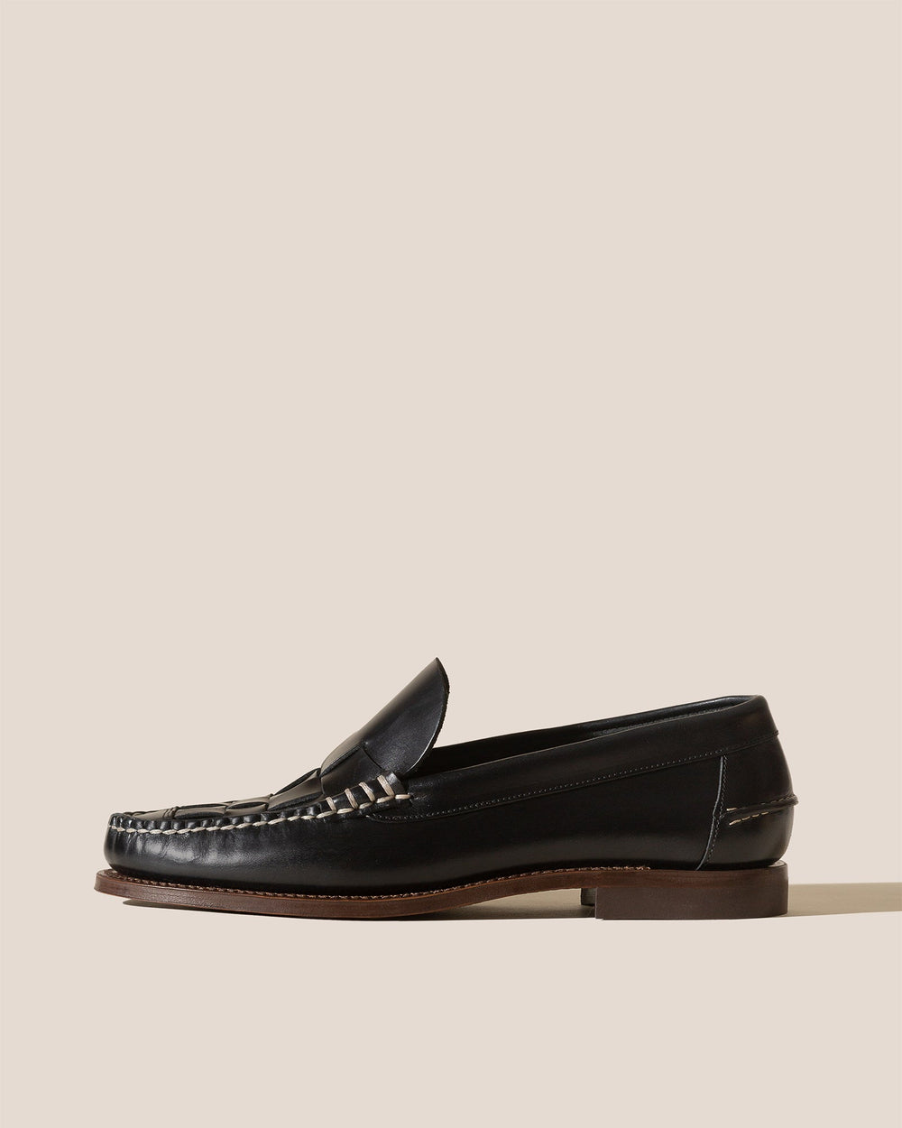 NOMBELA VEG TAN - Interwoven Detail Slip-On Loafer | Hereu US
