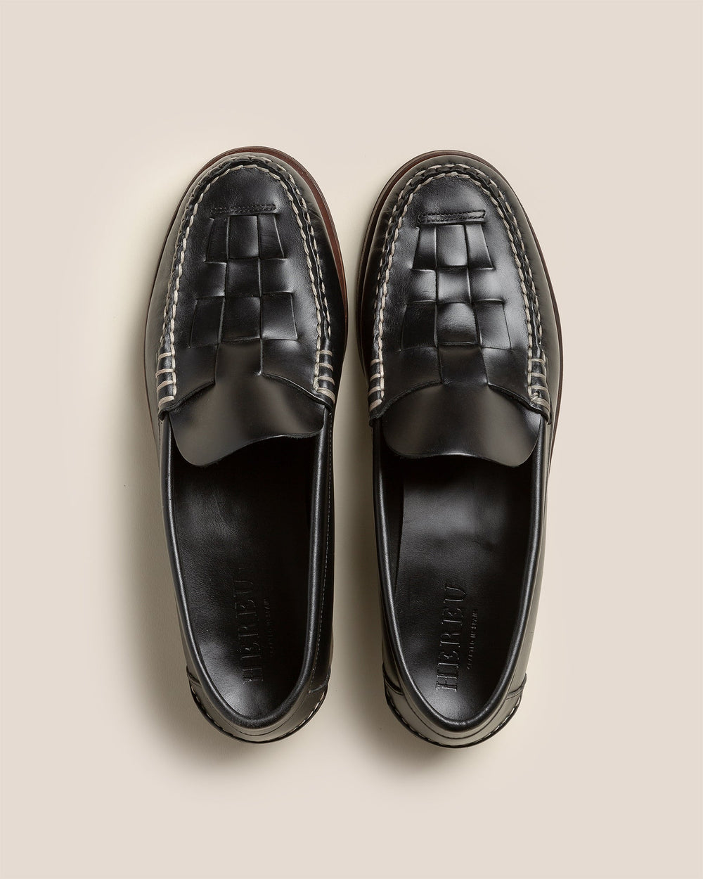 NOMBELA VEG TAN - Interwoven Detail Slip-On Loafer | Hereu US