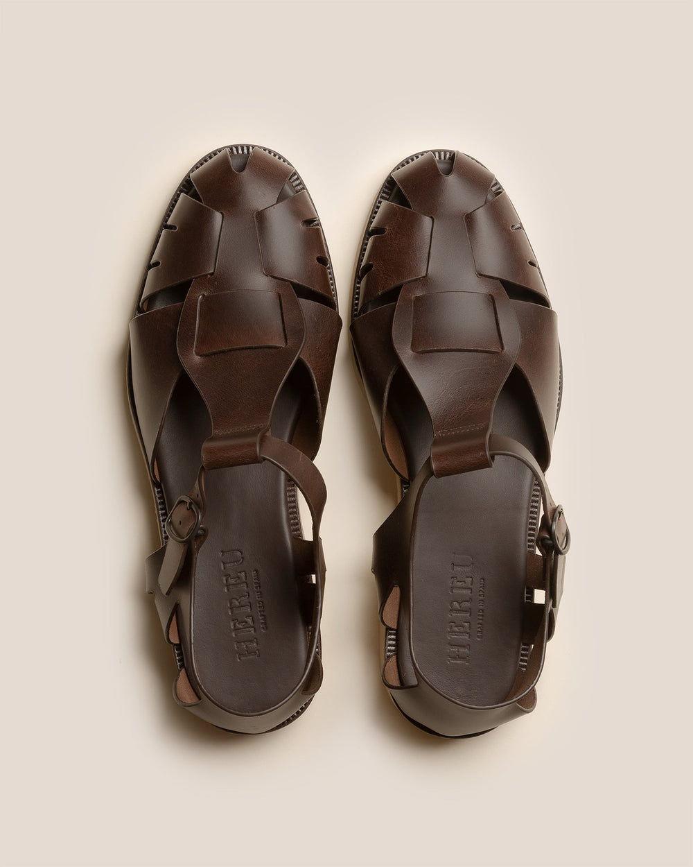 PESCA RUBBER VEG TAN - Fisherman Sandal | Hereu outlet