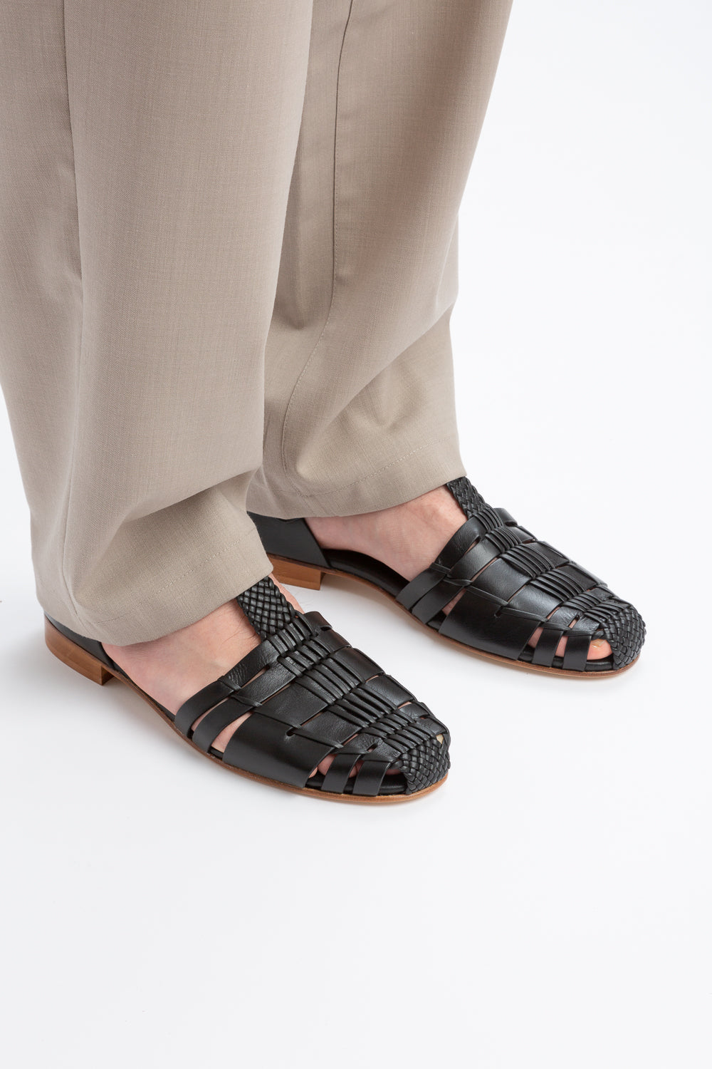 VEDRA - Round-Toe Soft Fisherman Sandal | Hereu for sale