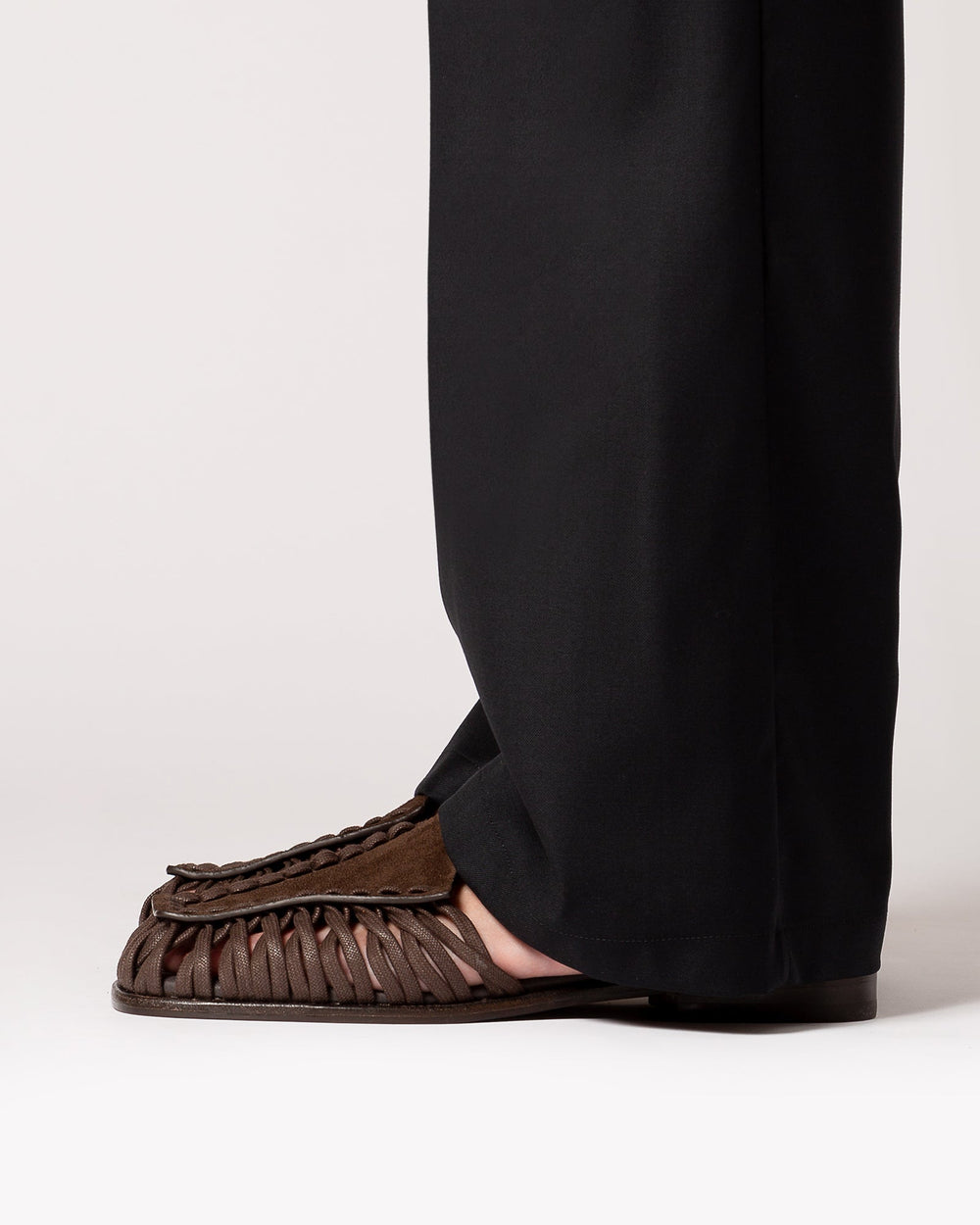 ALARO SUEDE - Square-Toe T-bar Sandal | Hereu on sale
