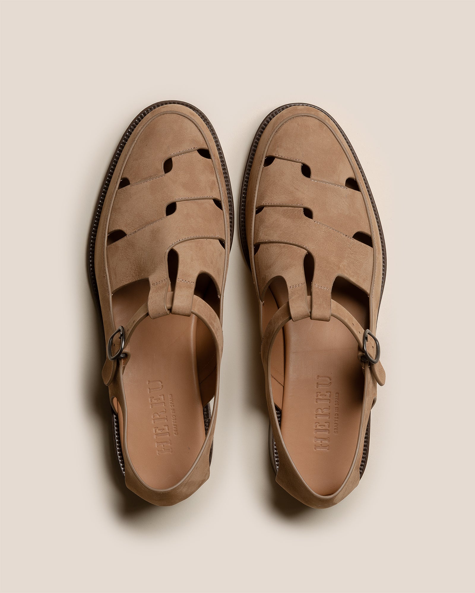 BESSO NUBUCK - Woven T-bar Sandal | Hereu discount