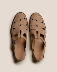 BESSO NUBUCK - Woven T-bar Sandal | Hereu discount