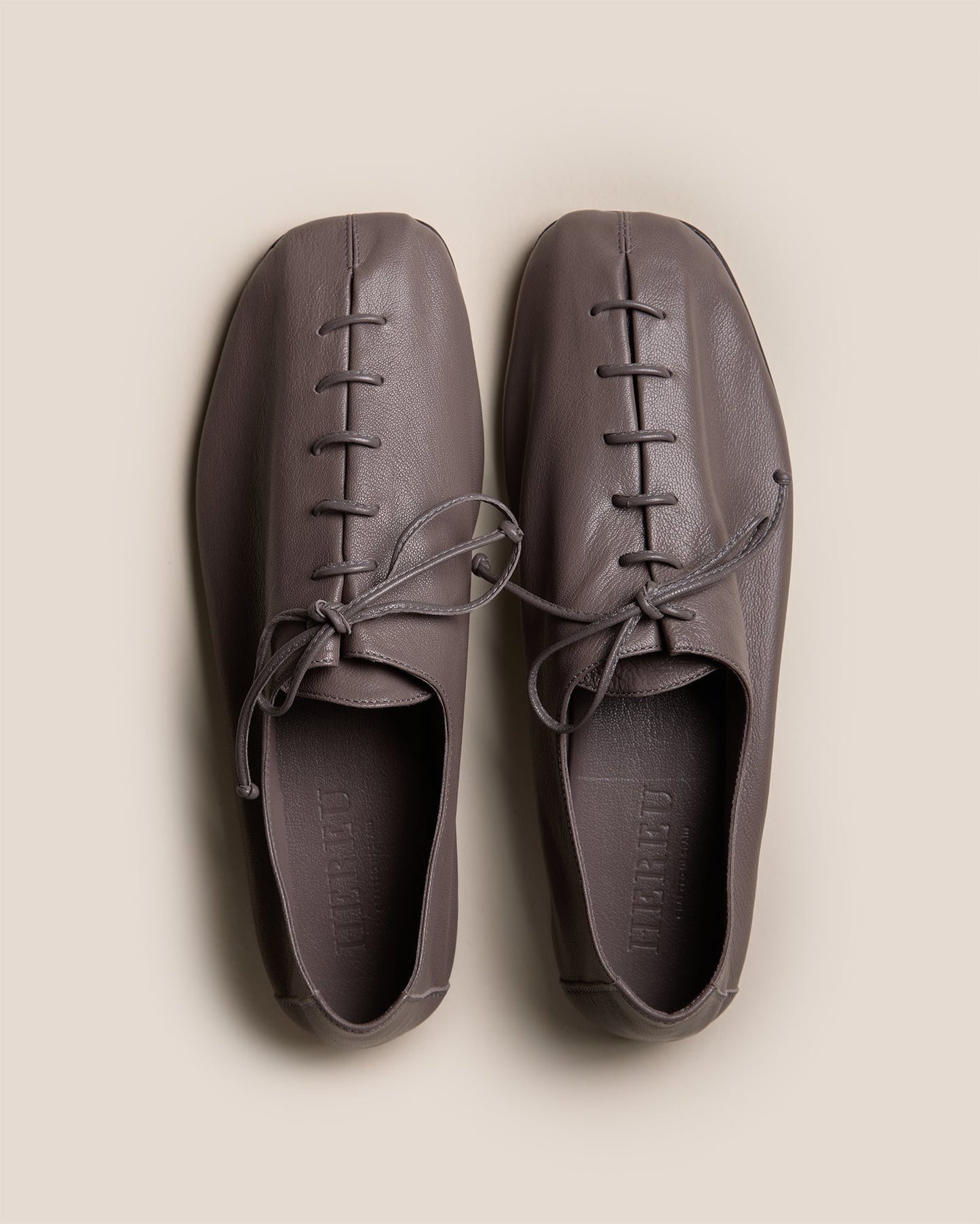 PLEGADA SHINY - Deconstructed Lace-up Shoe | Hereu on sale