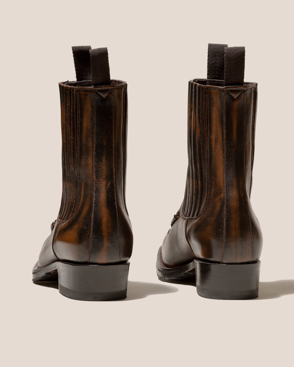 AGULLA - Square-Toe Braided Detail Chelsea Boot | Hereu US