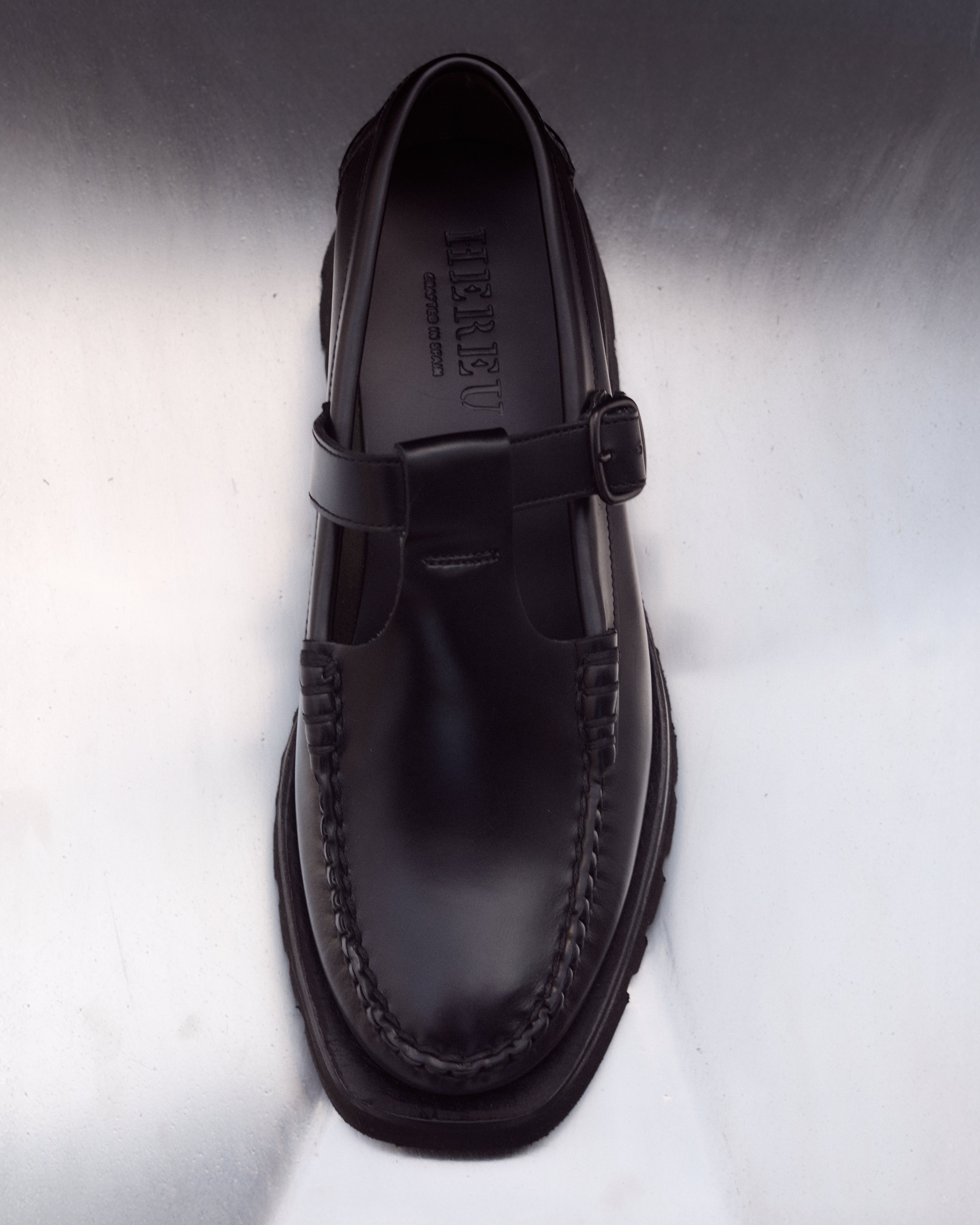 ALBER SPORT - Tread Sole T-Bar Loafer | Hereu sale