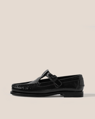 ALBER CRINKLED GLOSSY - T-bar Loafer | Hereu near me