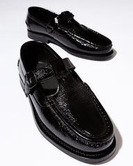 ALBER CRINKLED GLOSSY - T-bar Loafer | Hereu near me