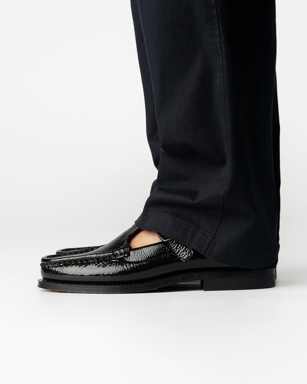 ALBER CRINKLED GLOSSY - T-bar Loafer | Hereu near me