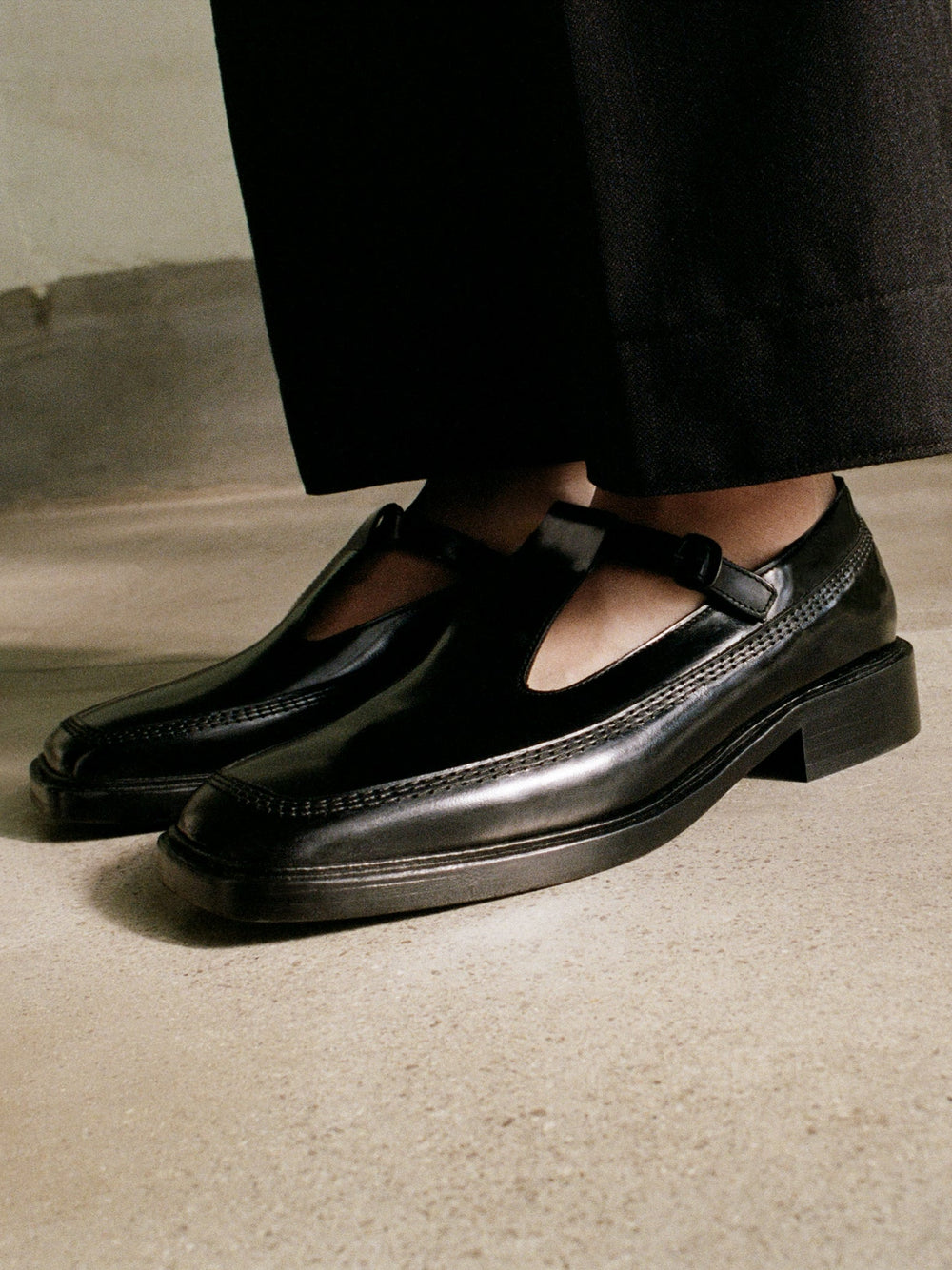 LLUISA POLISHED - T-bar Loafer | Hereu outlet