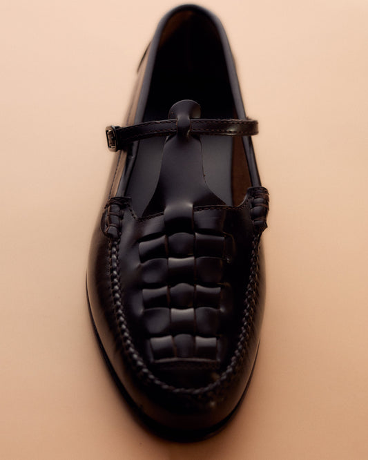 MAQUEDA - Interwoven T-Bar Loafer | Hereu sale