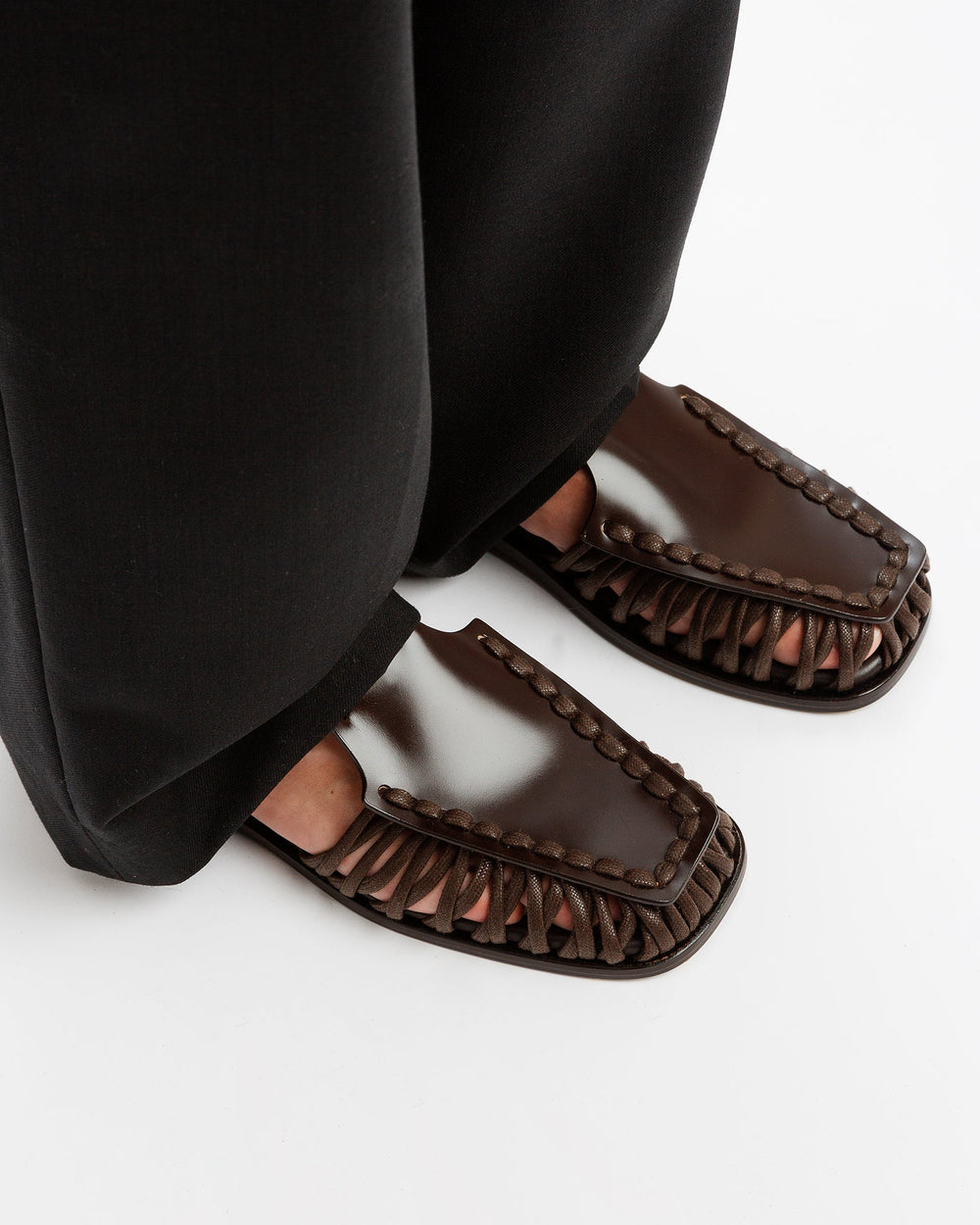 ALARO - Square-Toe T-bar Sandal | Hereu discount