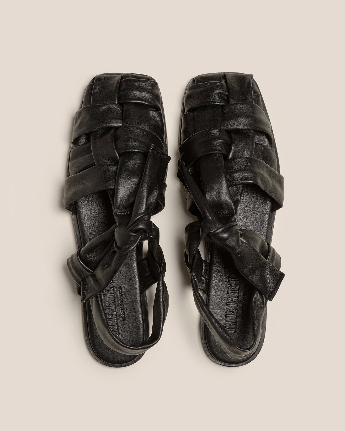 BENA - Interwoven Knotted T-bar Sandal | Hereu online