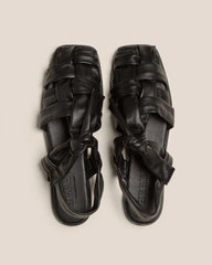 BENA - Interwoven Knotted T-bar Sandal | Hereu online