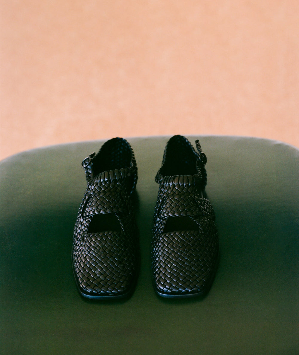 SERRA - Woven T-Bar Sandal | Hereu near me