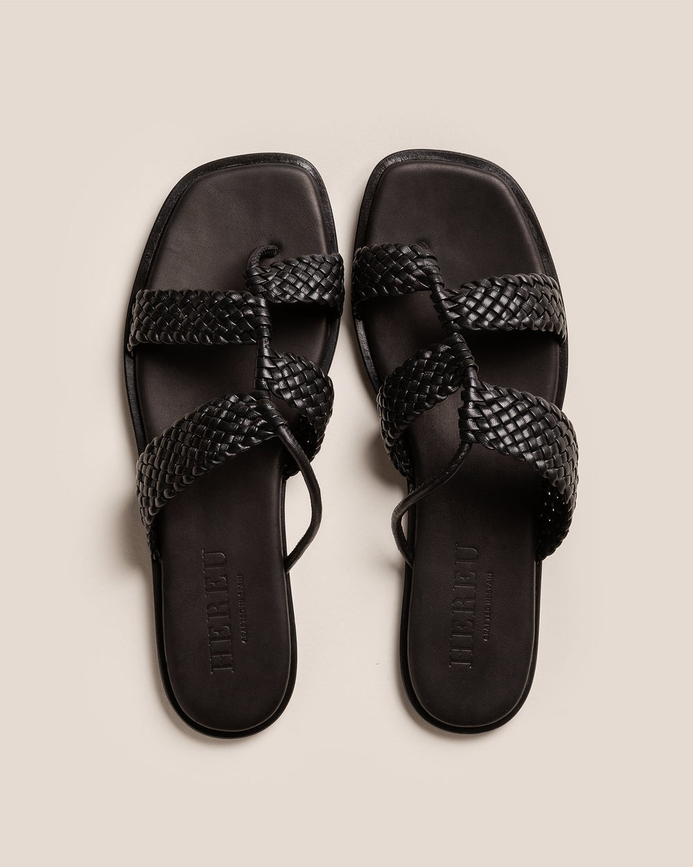LINA WOVEN - Strappy Toe-Post Sandal | Hereu on sale