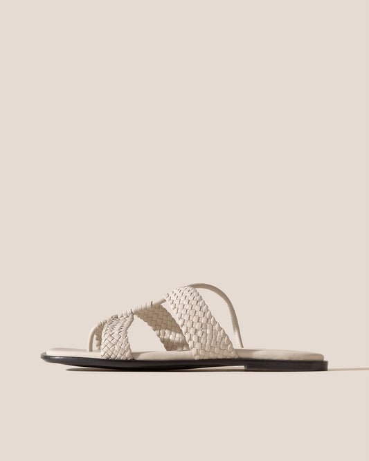 LINA WOVEN - Strappy Toe-Post Sandal | Hereu discount