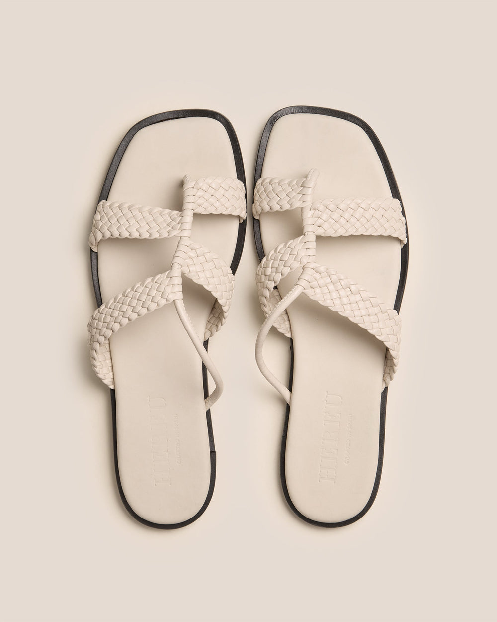 LINA WOVEN - Strappy Toe-Post Sandal | Hereu discount