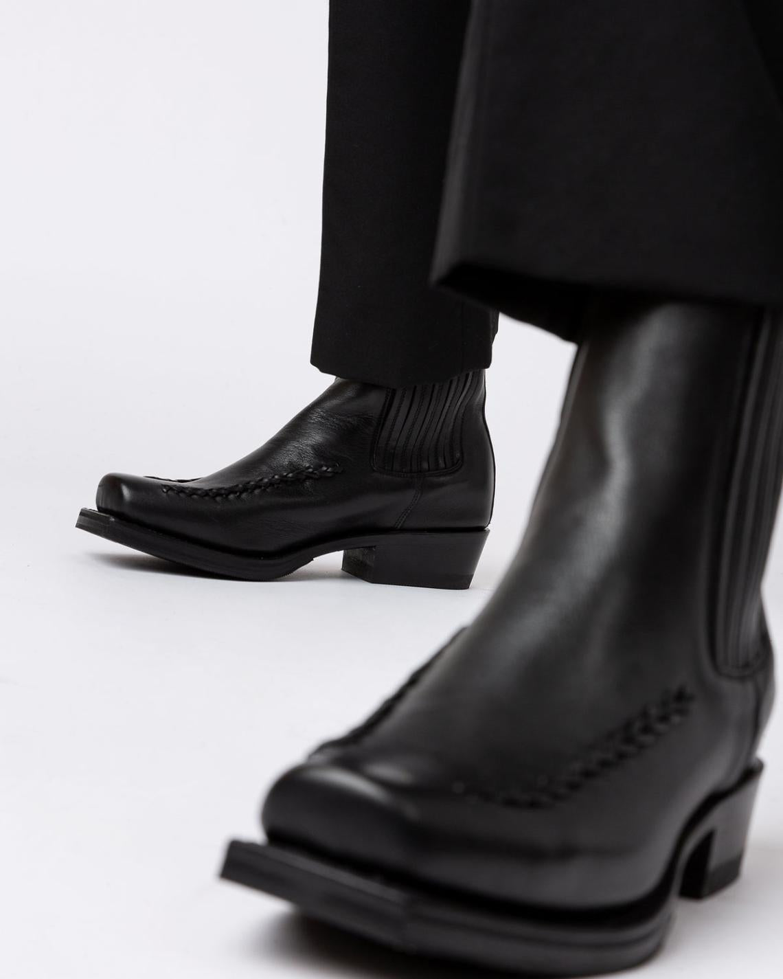 Hereu Boots | AGULLA - Square-Toe Braided Detail Chelsea Boot - Men