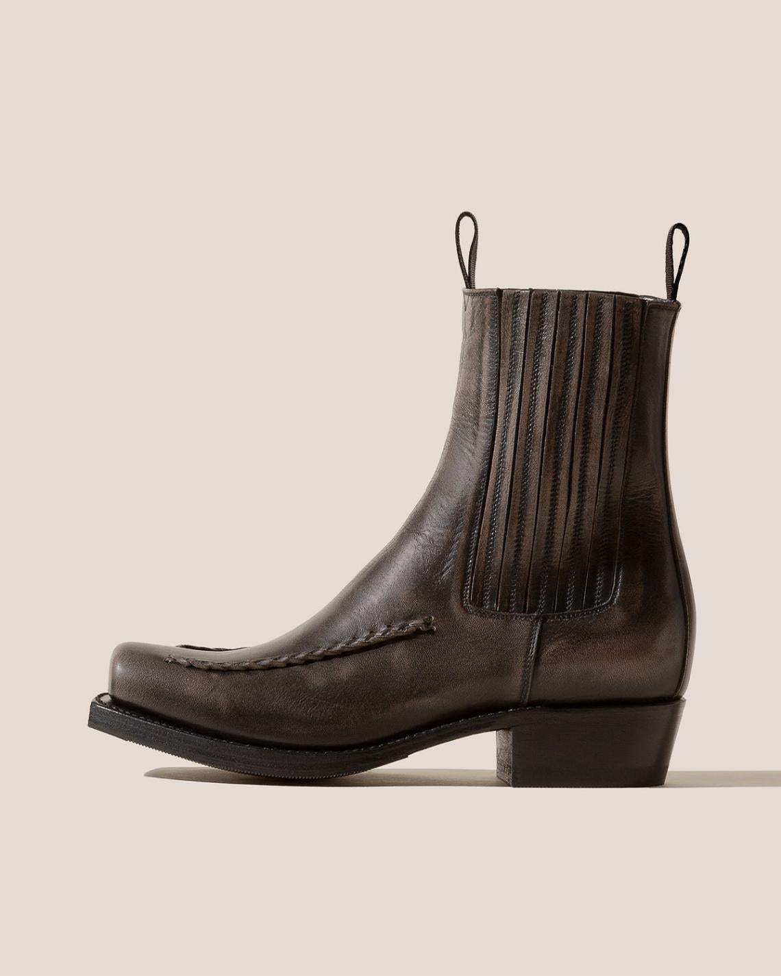 Hereu Boots | AGULLA - Square-Toe Braided Detail Chelsea Boot - Women