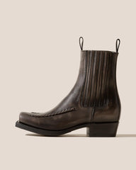 Hereu Boots | AGULLA - Square-Toe Braided Detail Chelsea Boot - Women