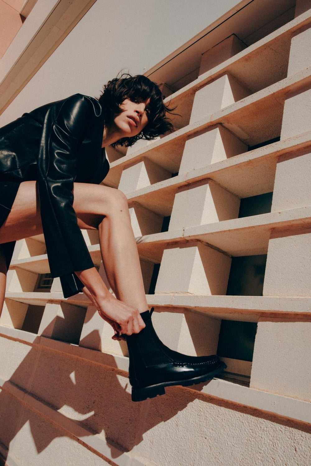 Hereu Boots | ALDA SPORT - Tread Sole Mid-Calf Chelsea Boot - Women