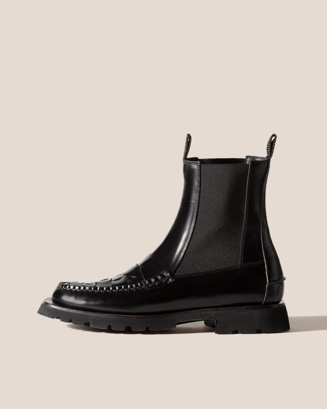 Hereu Boots | ALDA WOVEN SPORT - Tread Sole Interwoven-detail Chelsea Boot - Women