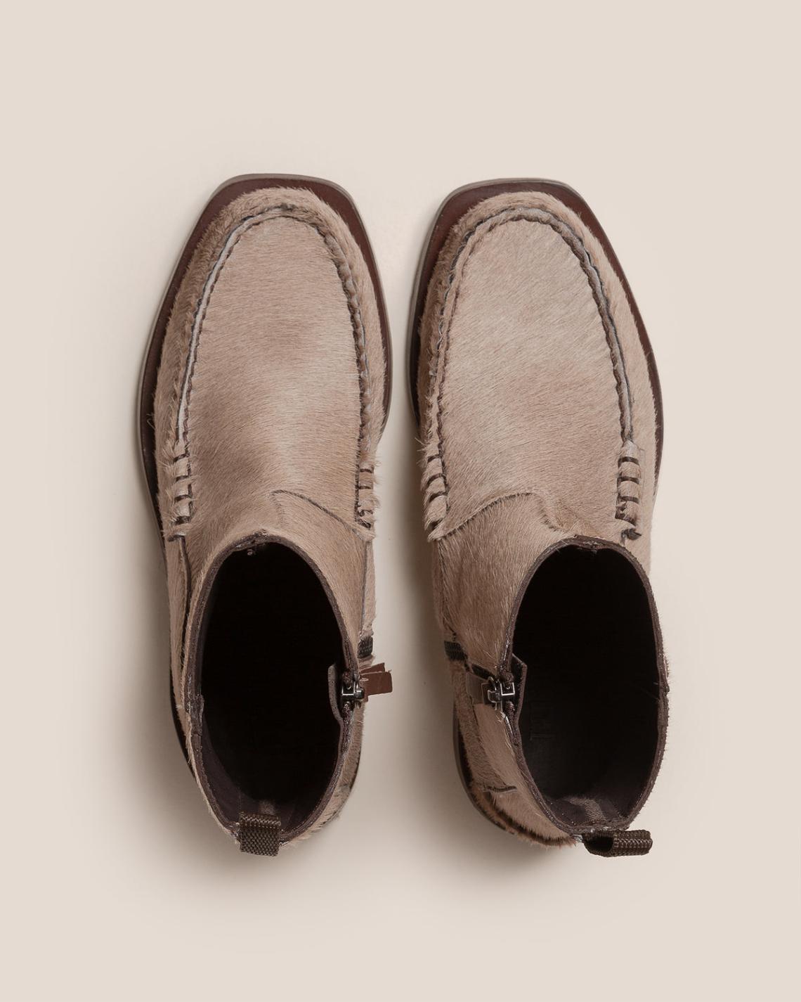 Hereu Boots | ANDREU CALF HAIR - Mid-Calf Zipped Boot - Women