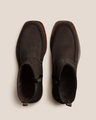 Hereu Boots | ANDREU SUEDE - Mid-Calf Zipped Boot - Women