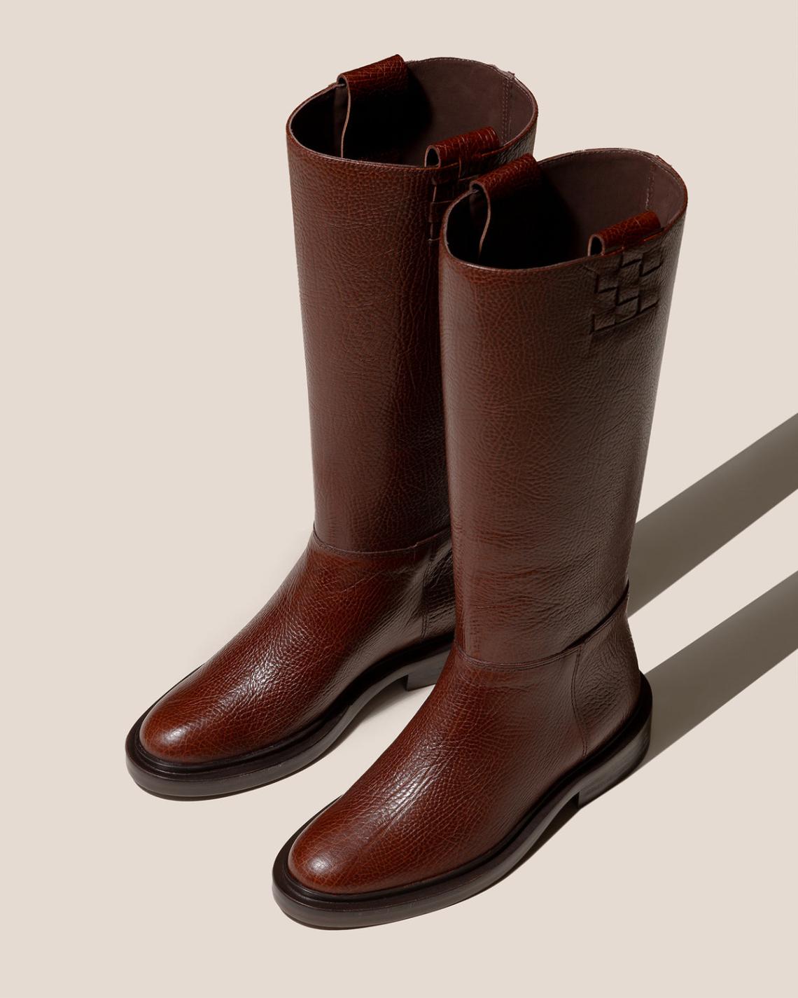 Hereu Boots | ANELLA GRAINY - Interwoven Detailed Pull-On Boot - Women