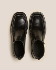 Hereu Boots | QUADRA - Square-Toe Back Zip Boot - Women