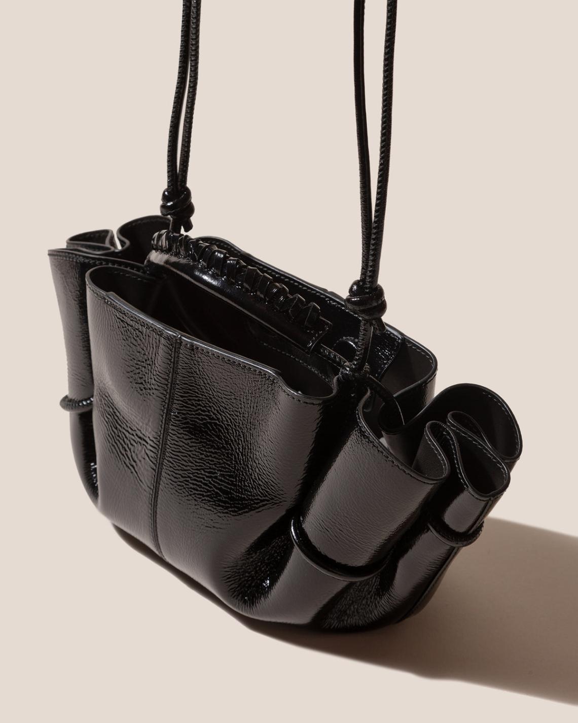 Hereu Crossbody Bags | ARTA MINI CRINKLED GLOSSY - Pleated Crossbody Bag - Women