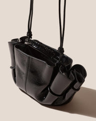 Hereu Crossbody Bags | ARTA MINI CRINKLED GLOSSY - Pleated Crossbody Bag - Women
