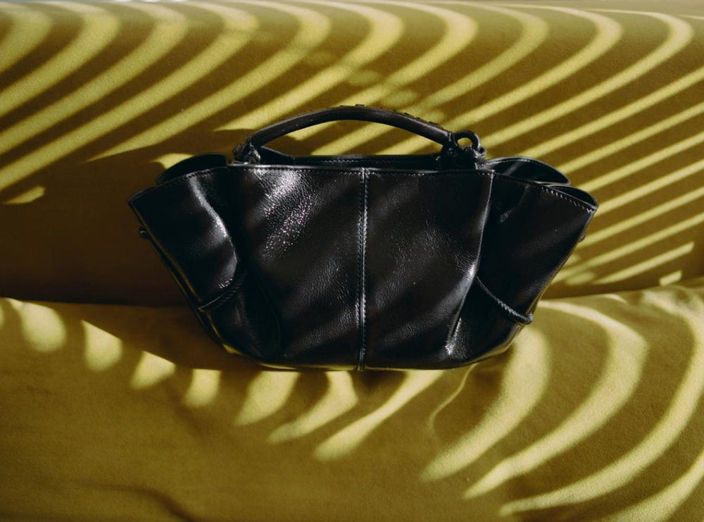 Hereu Crossbody Bags | ARTA MINI CRINKLED GLOSSY - Pleated Crossbody Bag - Women