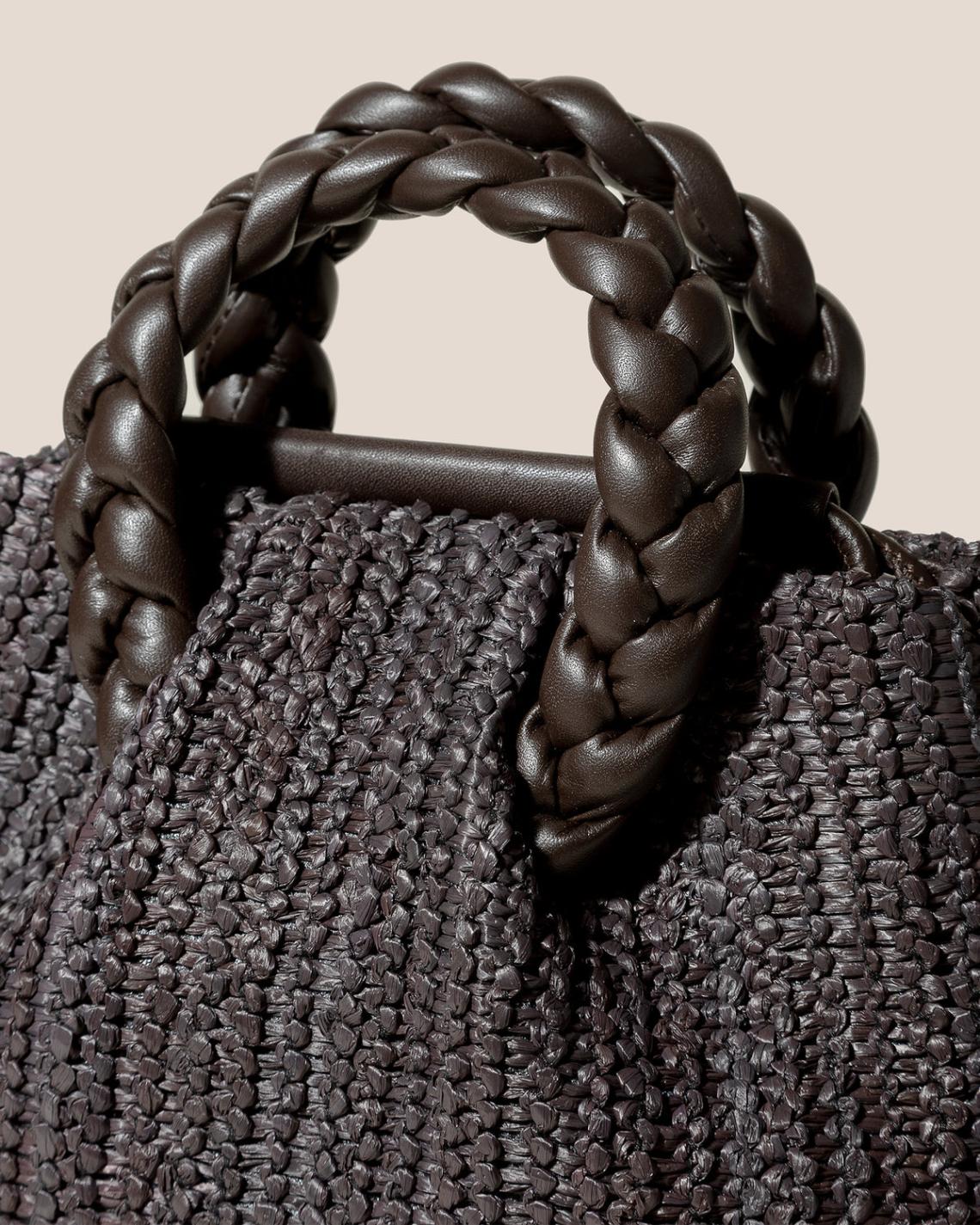 Hereu Crossbody Bags | BOMBON M RAFFIA - Plaited-handle Raffia Crossbody Bag - Women