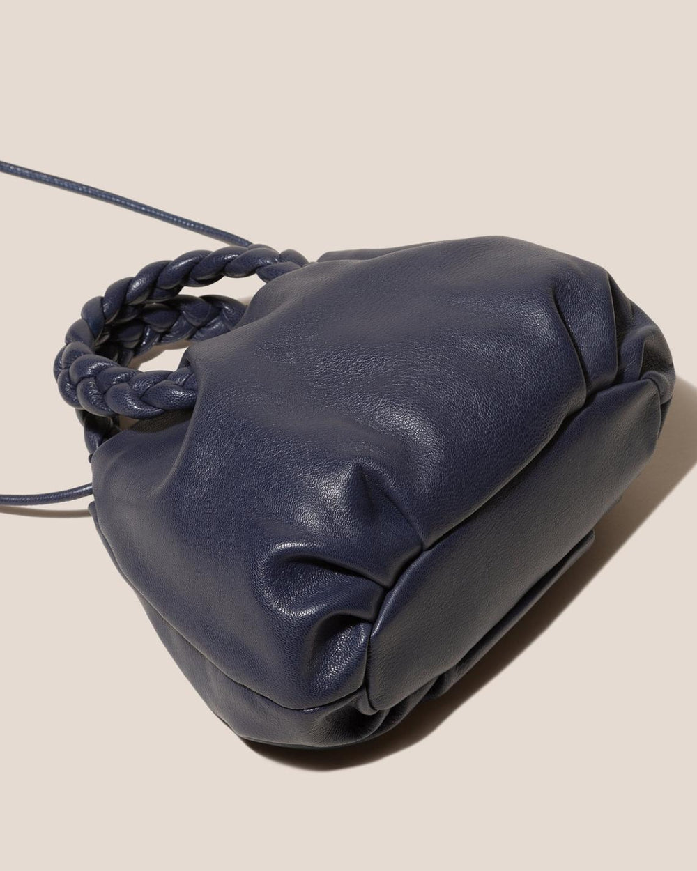 Hereu Crossbody Bags | BOMBON M SUPPLE SHINY - Plaited-handle Leather Crossbody Bag - Women