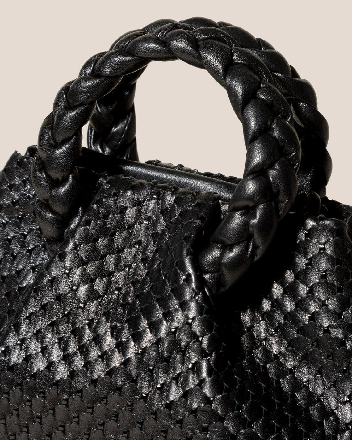 Hereu Crossbody Bags | BOMBON M WOVEN - Plaited-handle Leather Crossbody Bag - Women
