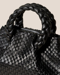 Hereu Crossbody Bags | BOMBON M WOVEN - Plaited-handle Leather Crossbody Bag - Women