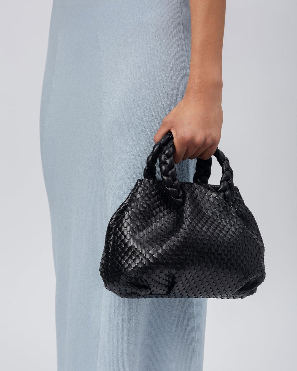 Hereu Crossbody Bags | BOMBON M WOVEN - Plaited-handle Leather Crossbody Bag - Women