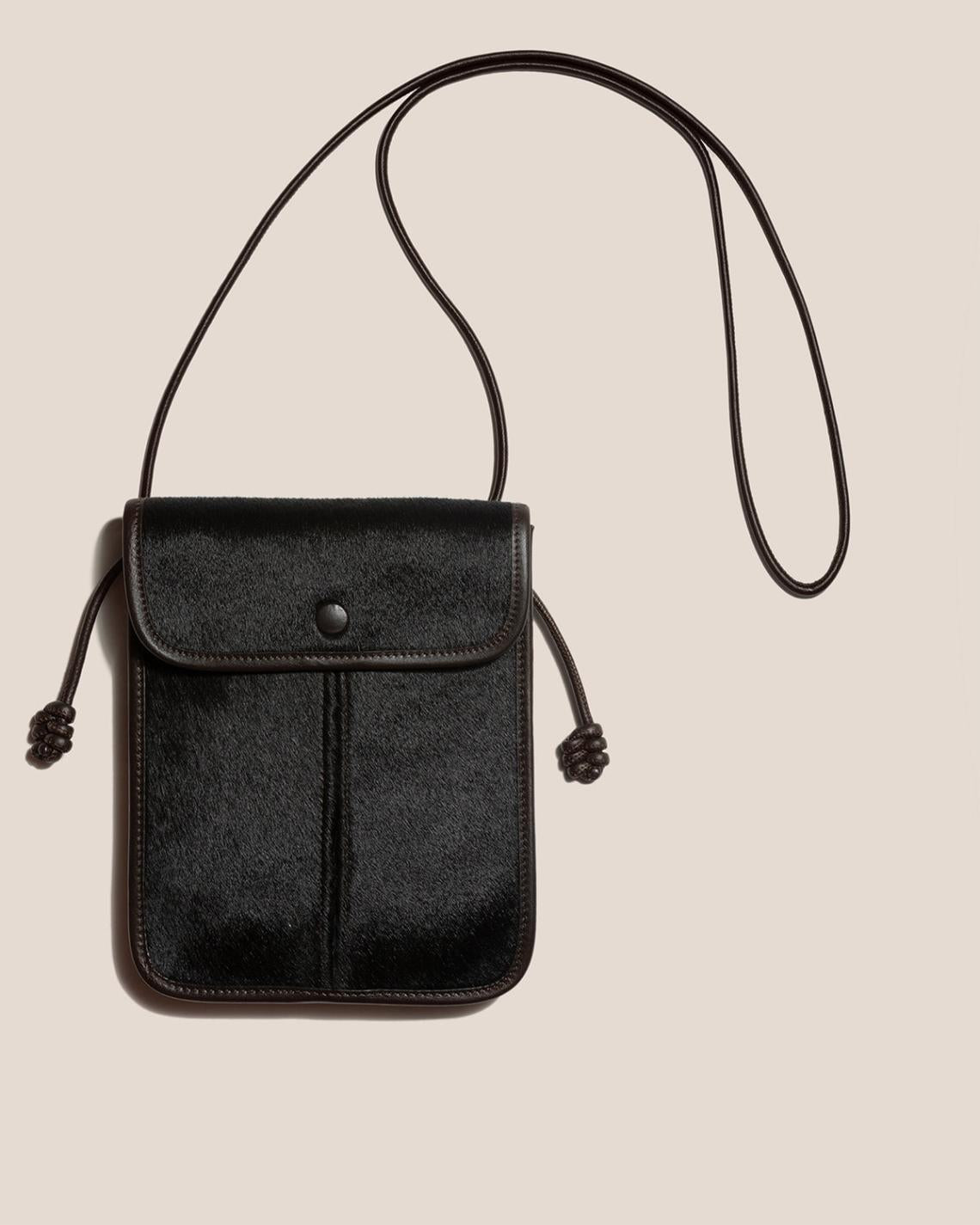 Hereu Crossbody Bags | TERRA CALF HAIR - Square-Flat Crossbody Bag - Women/Men