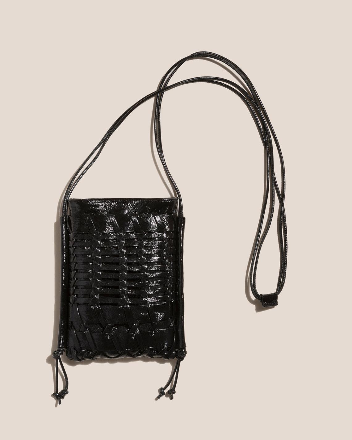 Hereu Crossbody Bags | TRENA MINI CRINKLED GLOSSY - Flat Square Crossbody Bag - Men/Women