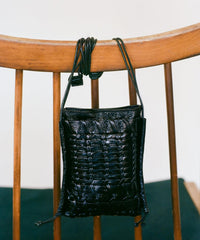 Hereu Crossbody Bags | TRENA MINI CRINKLED GLOSSY - Flat Square Crossbody Bag - Men/Women