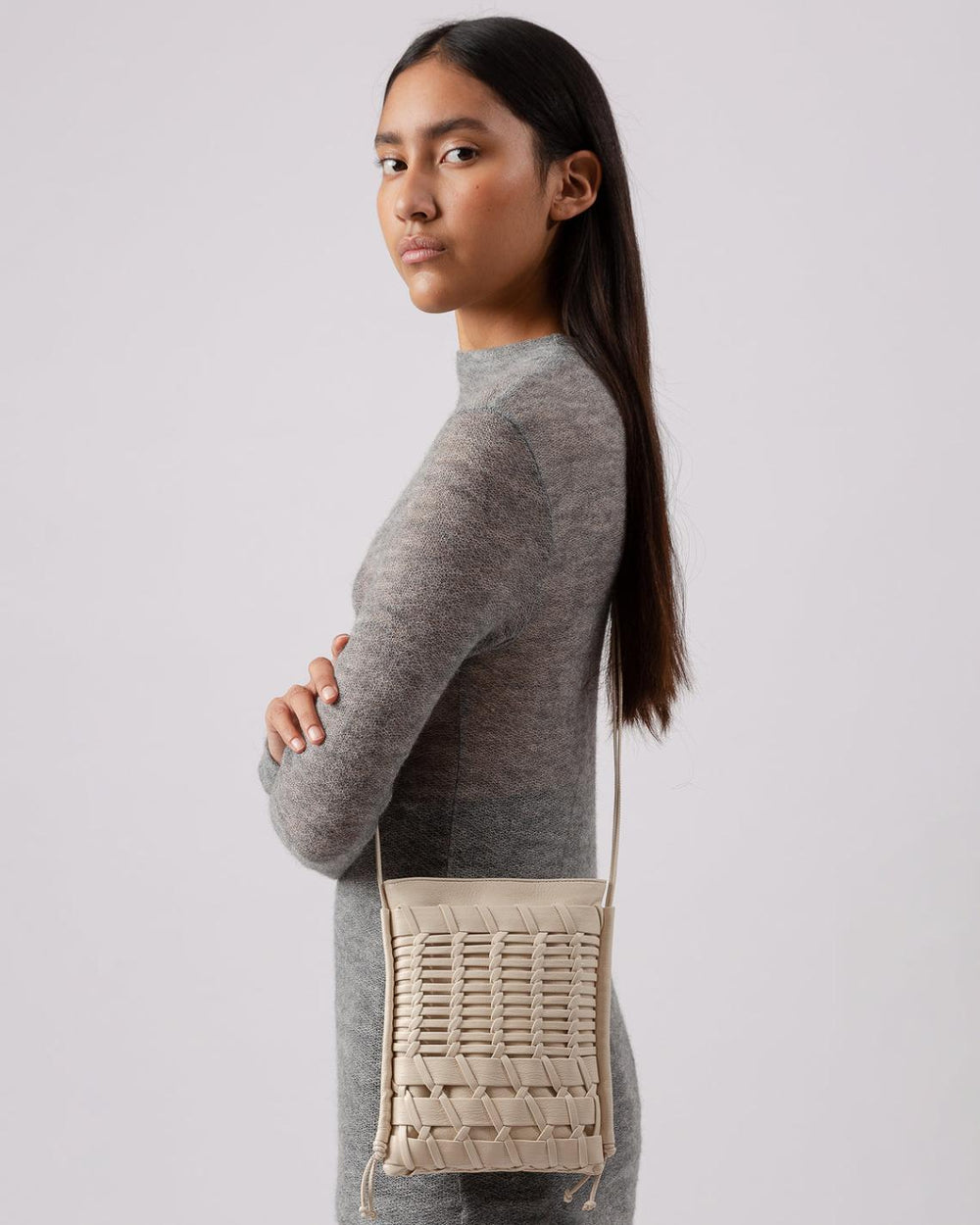 Hereu Crossbody Bags | TRENA SUPPLE SHINY - Flat Square Crossbody Bag - Women/Men