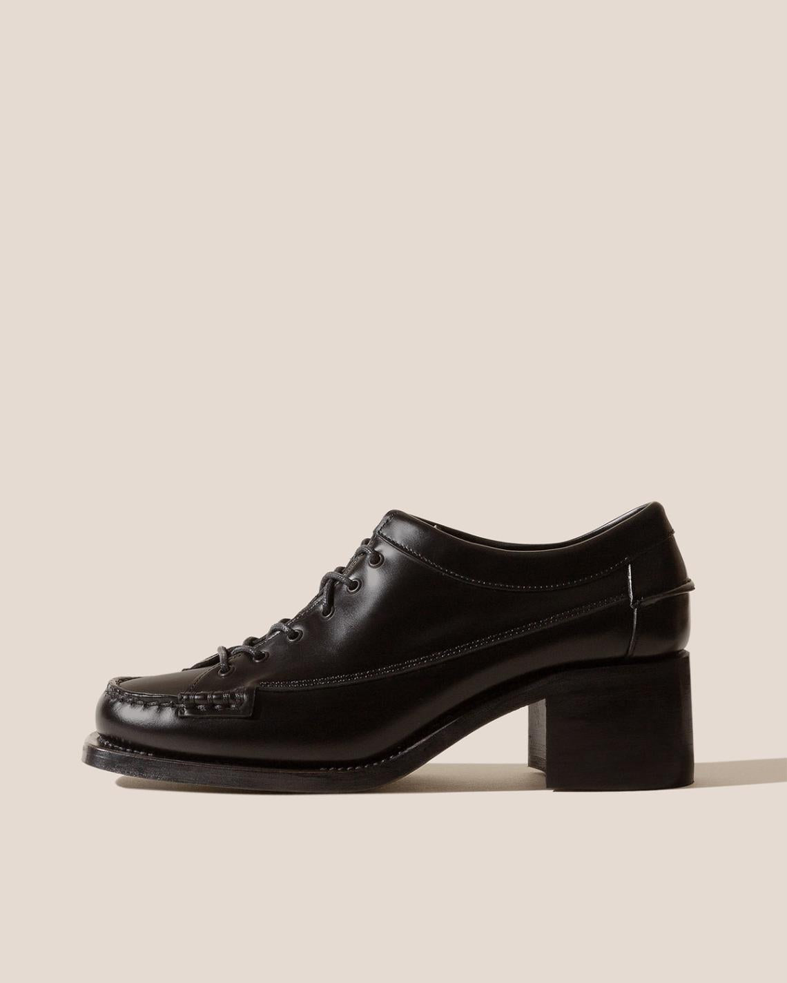 Hereu Heels | PRIEGO SQUARED HEELED - Lace Up Moccasin - Women