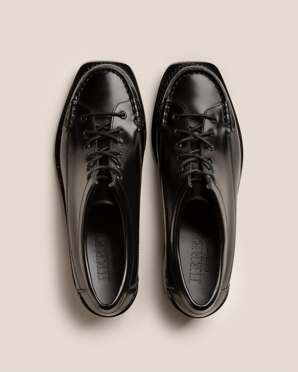 Hereu Heels | PRIEGO SQUARED HEELED - Lace Up Moccasin - Women