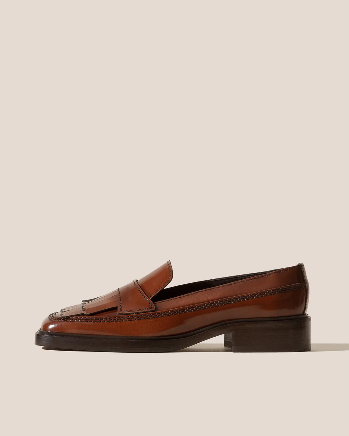 Hereu Loafers | AINA POLISHED - Fringed Slip-On Loafer - Women