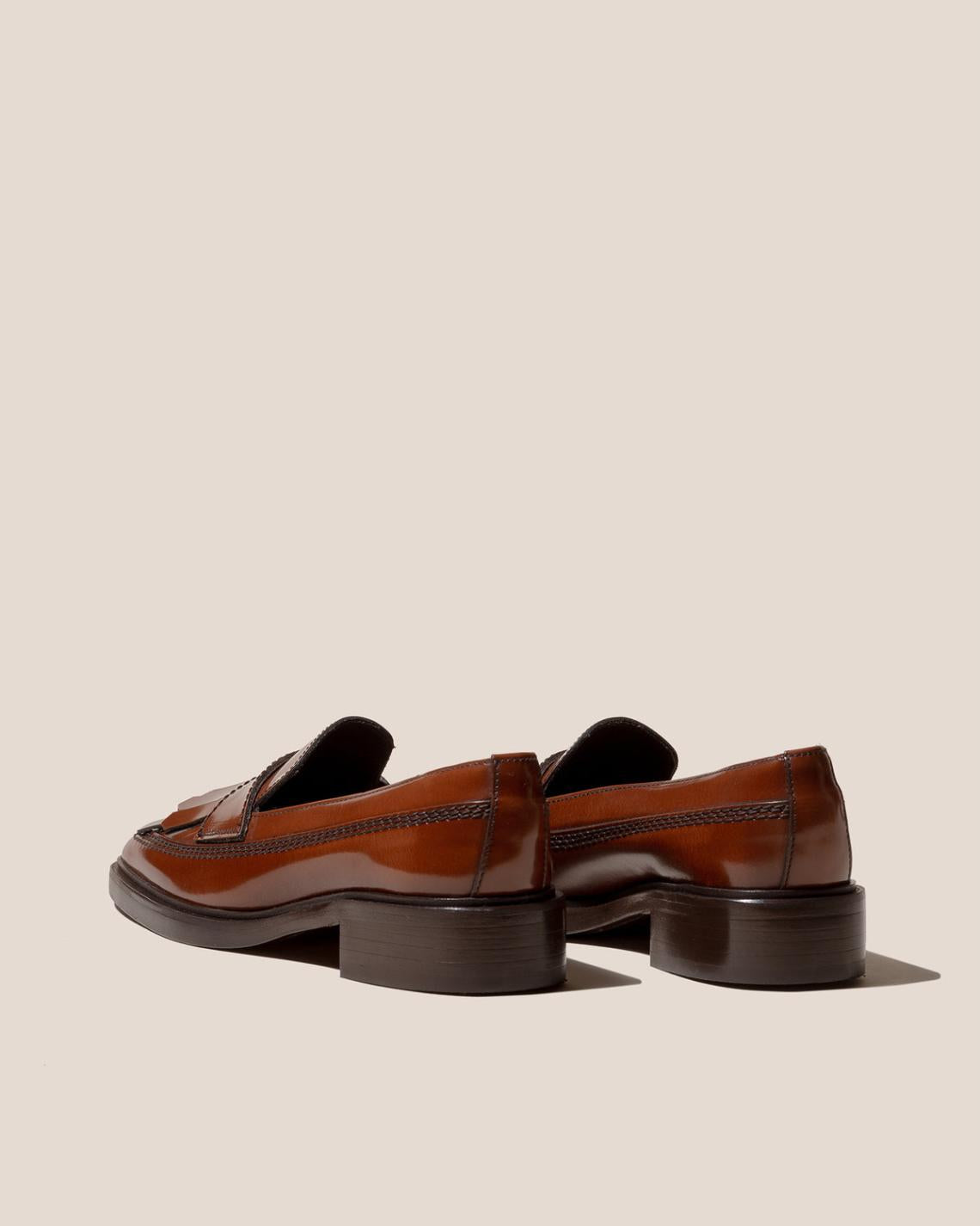 Hereu Loafers | AINA POLISHED - Fringed Slip-On Loafer - Women